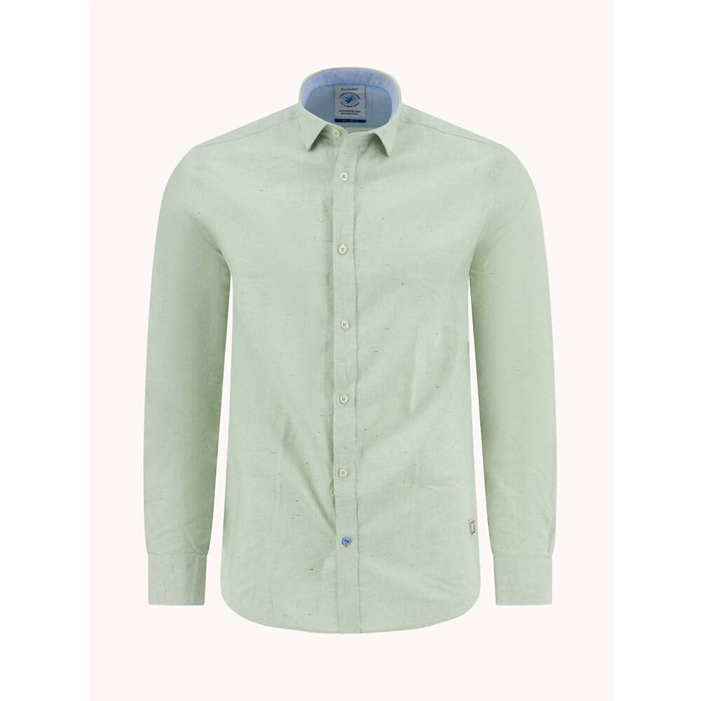 NEW A FISH NAMED FRED men's square shirt in light green